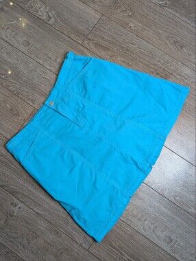 fresh produce Turquoise Skort With Pockets And Adjustable Sides